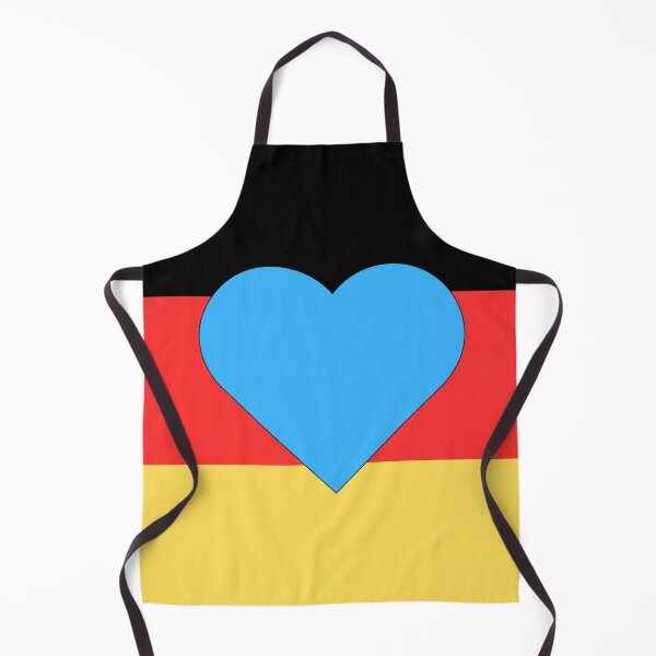 Item preview, Blue heart on German flag designed and sold by madkiitten.