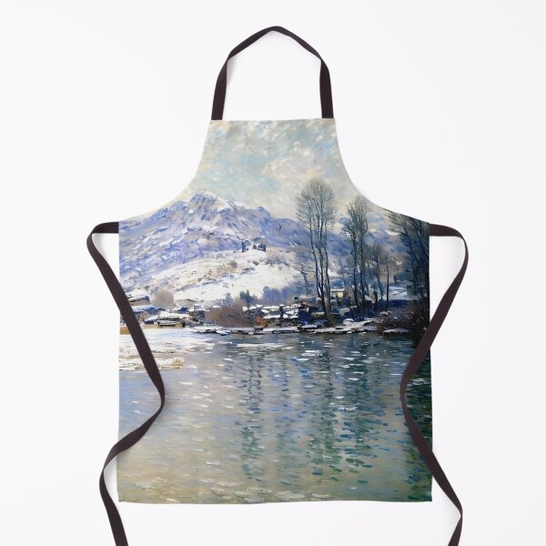 Item preview, The Seine at Port-Villez, Snow Effect - Quiet Beauty designed and sold by artdesignsnow.