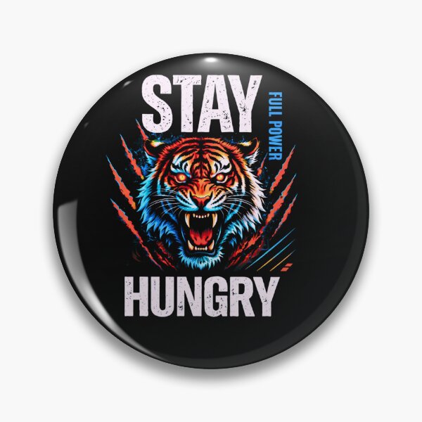 Item preview, Stay Hungry Tiger Shirt – Fierce Motivation Gym Mindset Design designed and sold by AdicretorDesign.