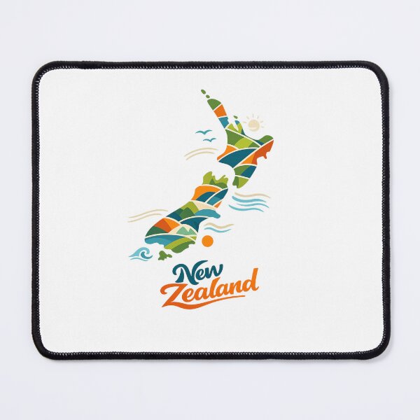Item preview, New Zealand Map Islands Overview, Pacific and Tasman Seas designed and sold by Places On Earth.