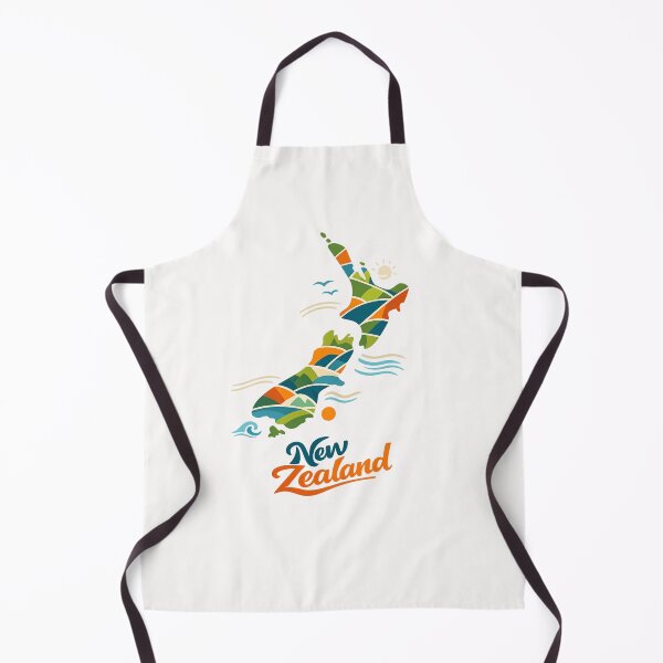 Item preview, New Zealand Map Islands Overview, Pacific and Tasman Seas designed and sold by Places On Earth.
