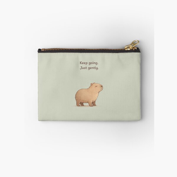 Item preview, Keep Going, Just Gently – Calm Capybara  designed and sold by HoloInverse.