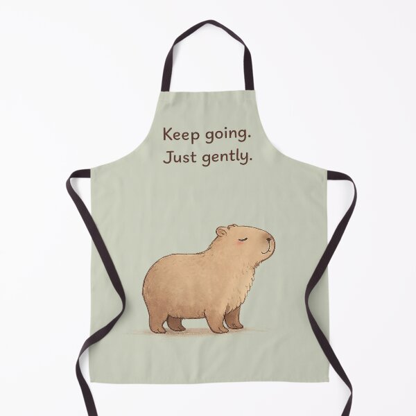 Item preview, Keep Going, Just Gently – Calm Capybara designed and sold by HoloInverse.