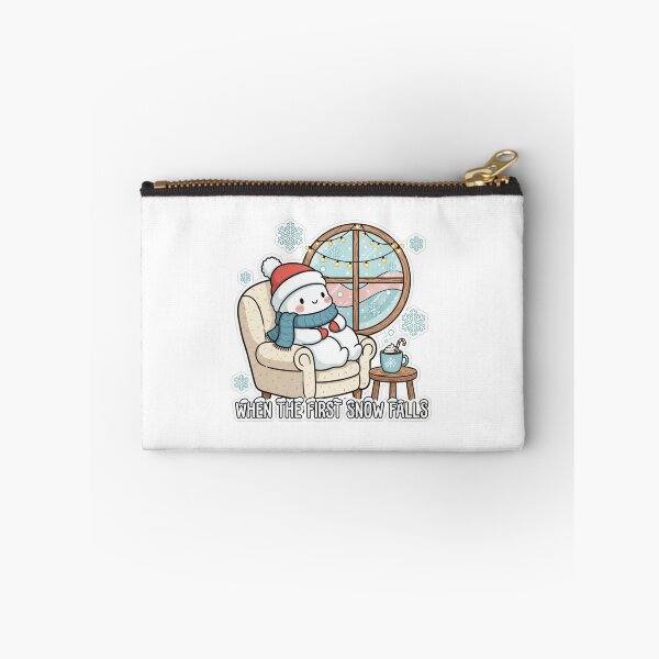 Item preview, When The First Snow Falls – Cute Winter Cartoon T-Shirt designed and sold by Imaginarium of Chaos falcon88 .