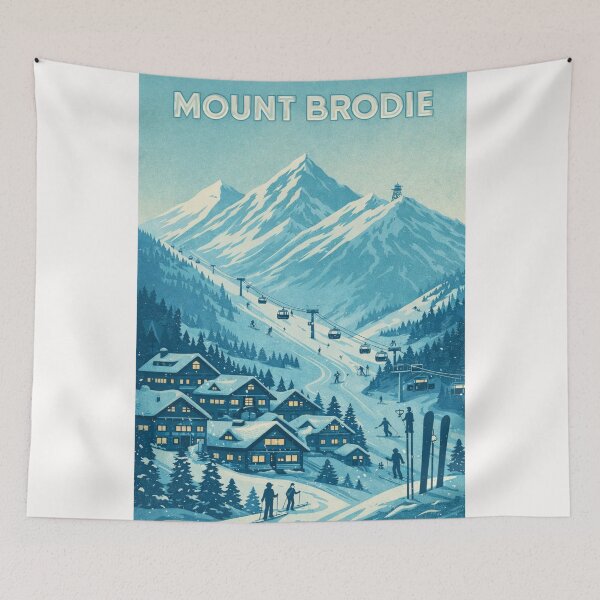 Item preview, Mount Brodie Alpine Resort and Berkshire Highlands designed and sold by Places On Earth.