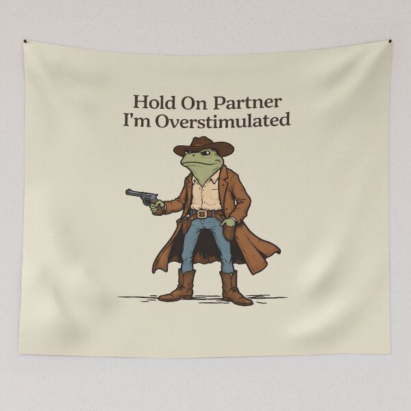 Item preview, Hold On Partner I'm Overstimulated designed and sold by JODYSMORGAN.