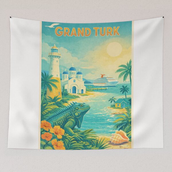 Item preview, Grand Turk Island and Cockburn Town Coastline designed and sold by Places On Earth.