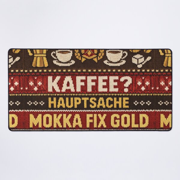 Item preview, Coffee, main thing: Mocha Fix Gold Retro Knitting Pattern designed and sold by Mauswohn.