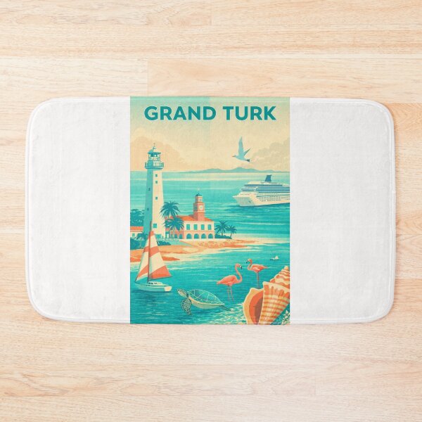 Item preview, Grand Turk Harbor and Turks Island Passage designed and sold by Places On Earth.