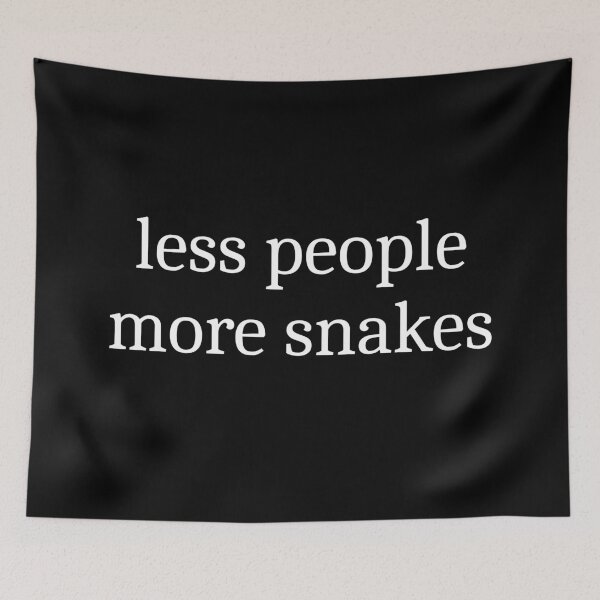 Item preview, Less People More Snakes designed and sold by Sleepy Cat Design.