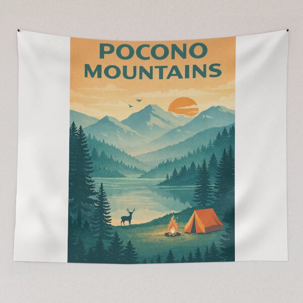 Item preview, Pocono Mountains and Lake Wilderness, Pennsylvania designed and sold by Places On Earth.