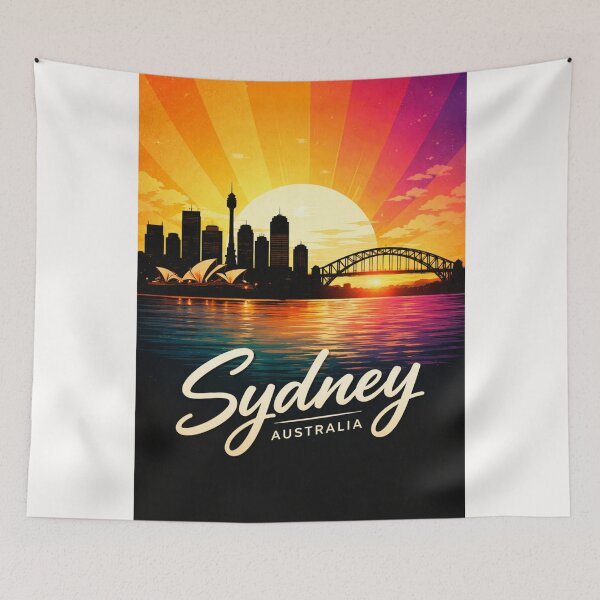 Item preview, Sydney Harbour Skyline and Iconic Landmarks designed and sold by Places On Earth.
