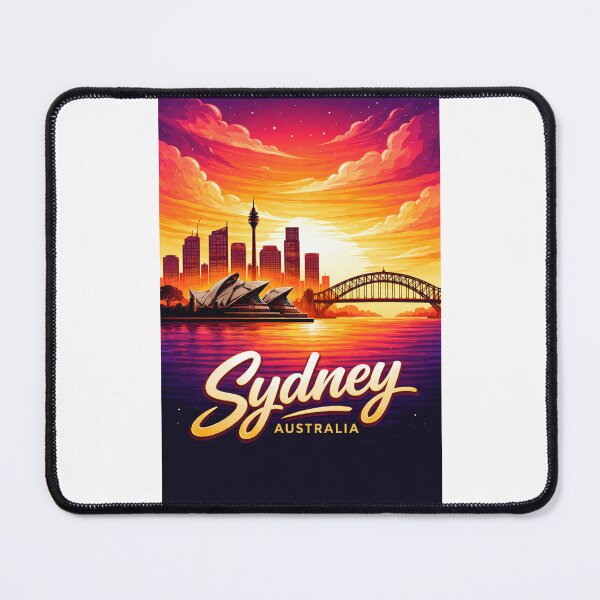 Item preview, Sydney Harbour at Sunset and City Skyline designed and sold by Places On Earth.