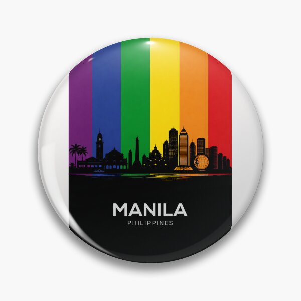 Item preview, Manila Skyline and Metropolitan Landmarks Rainbow designed and sold by Places On Earth.