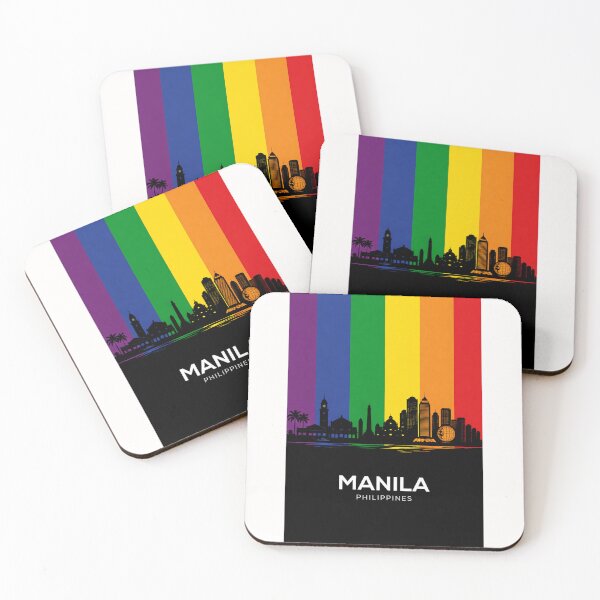 Item preview, Manila Skyline and Metropolitan Landmarks Rainbow designed and sold by Places On Earth.