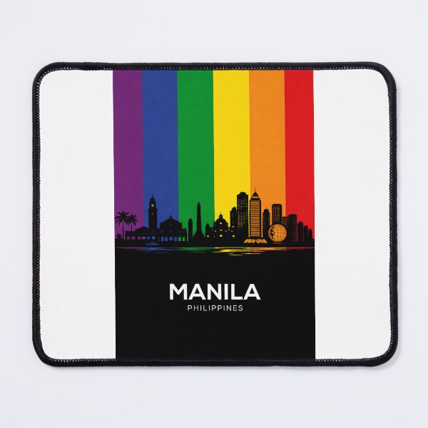 Item preview, Manila Skyline and Metropolitan Landmarks Rainbow designed and sold by Places On Earth.