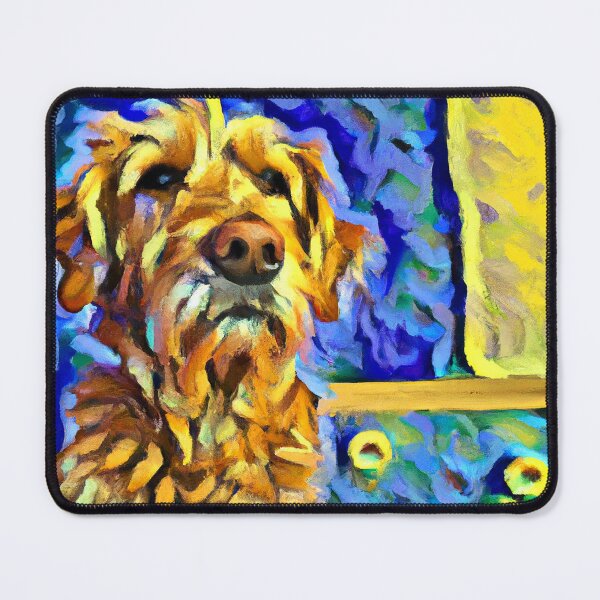 Item preview, Colorful Dog Portrait Impressionist Painting designed and sold by TheArtOfImpress.
