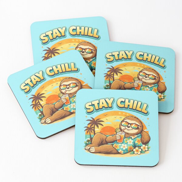 Item preview, Stay Chill – Retro Sloth Summer Aesthetic Shirt designed and sold by Tookiester.