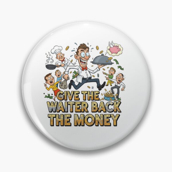 Item preview, Give The Waiter Back The Money – Funny Sarcastic Shirt designed and sold by Imaginarium of Chaos falcon88 .