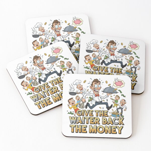 Item preview, Give The Waiter Back The Money – Funny Sarcastic Shirt designed and sold by Imaginarium of Chaos falcon88 .