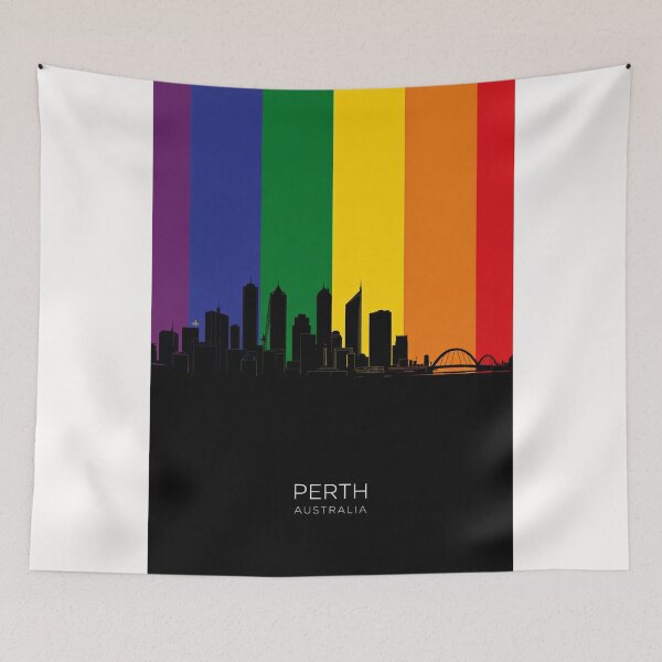 Item preview, Perth Skyline and Swan River Landmarks, Western Australia designed and sold by Places On Earth.