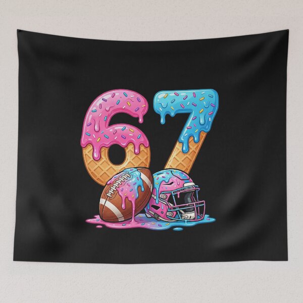 Item preview, Football Ice Cream Drip 67 Helmet Boys Six Seven Game Day  designed and sold by ArleneRowe.