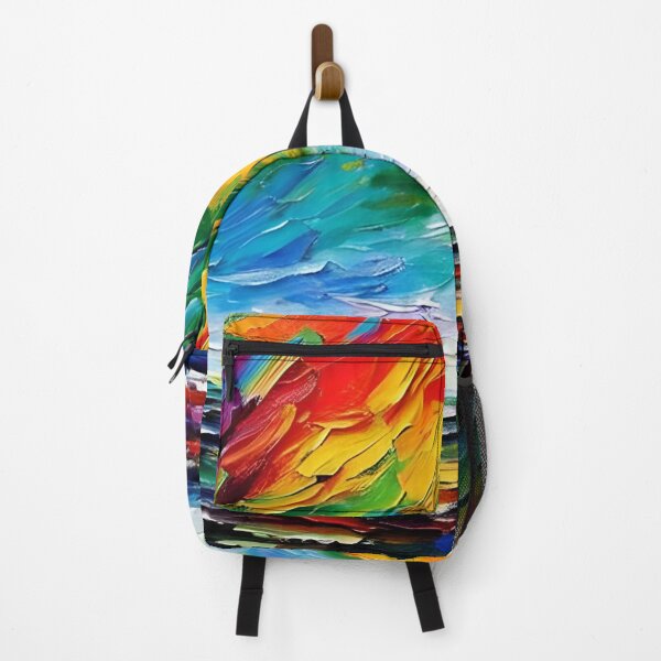 Item preview, Colorful Abstract Seascape Impressionist Painting designed and sold by TheArtOfImpress.