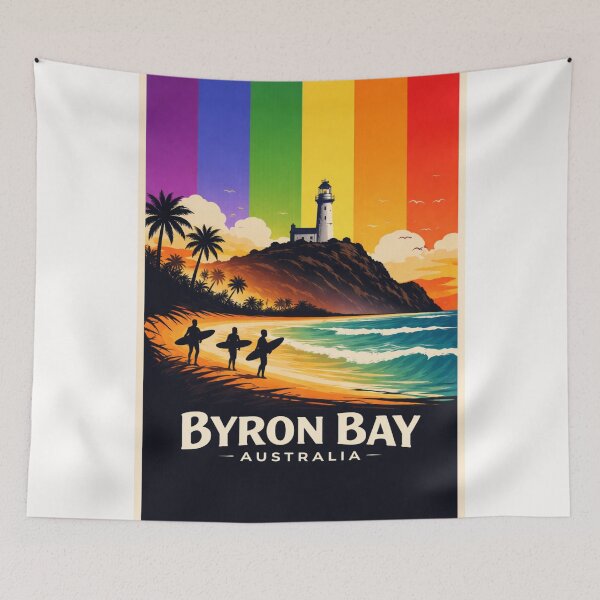Item preview, Byron Bay Coastline with Cape Byron Lighthouse, New South Wales designed and sold by Places On Earth.