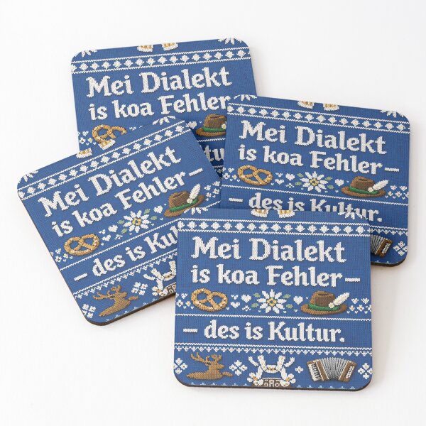 Item preview, Bavarian dialect is culture, retro knitwear design designed and sold by Mauswohn.