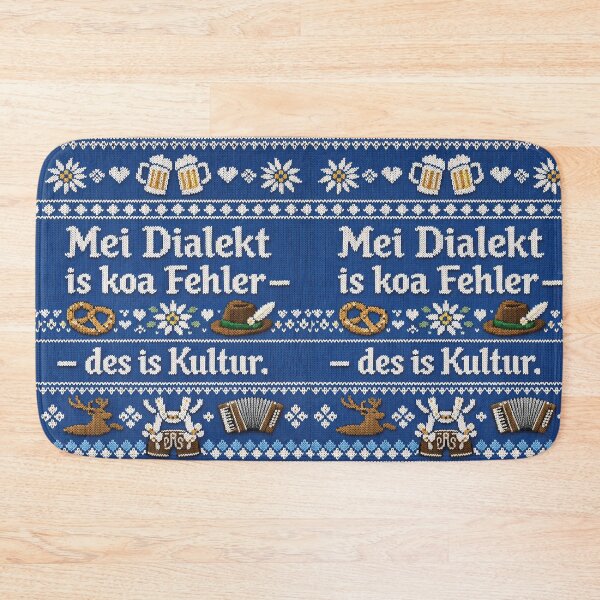Item preview, Bavarian dialect is culture, retro knitwear design designed and sold by Mauswohn.