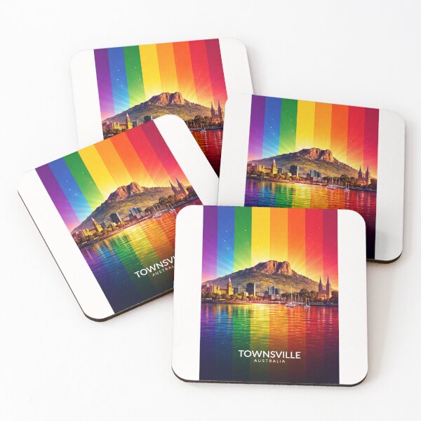 Item preview, Townsville Waterfront with Castle Hill and Magnetic Island, Queensland designed and sold by Places On Earth.