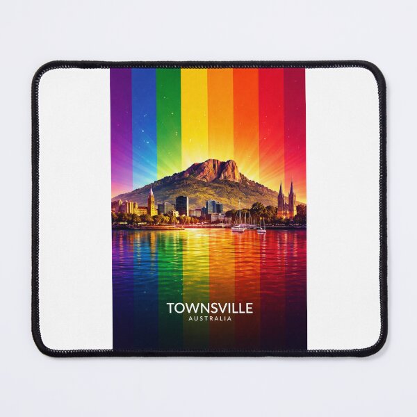 Item preview, Townsville Waterfront with Castle Hill and Magnetic Island, Queensland designed and sold by Places On Earth.