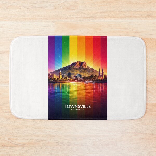 Item preview, Townsville Waterfront with Castle Hill and Magnetic Island, Queensland designed and sold by Places On Earth.