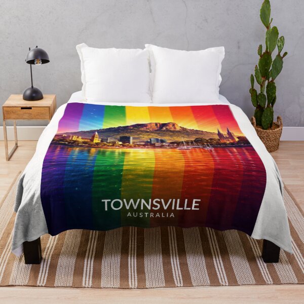 Item preview, Townsville Waterfront with Castle Hill and Magnetic Island, Queensland designed and sold by Places On Earth.