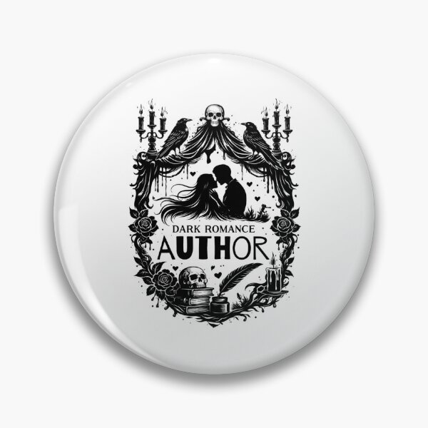 Item preview, Dark Romance Author Gothic Silhouette Writing Motif designed and sold by PKDWriterMerch.