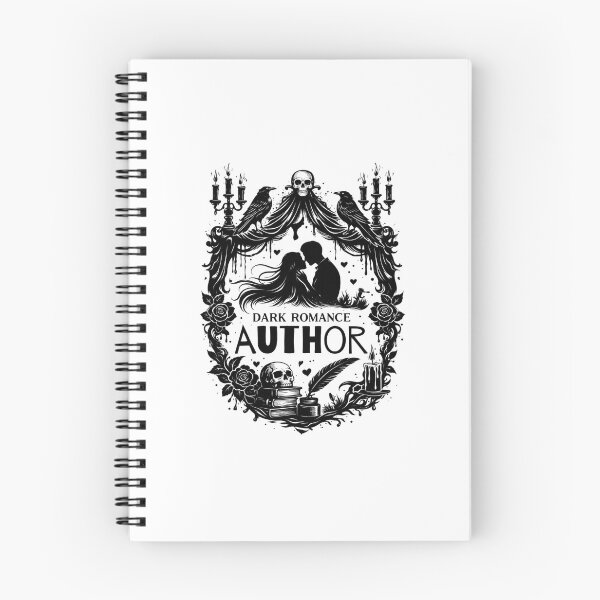 Item preview, Dark Romance Author Gothic Silhouette Writing Motif designed and sold by PKDWriterMerch.