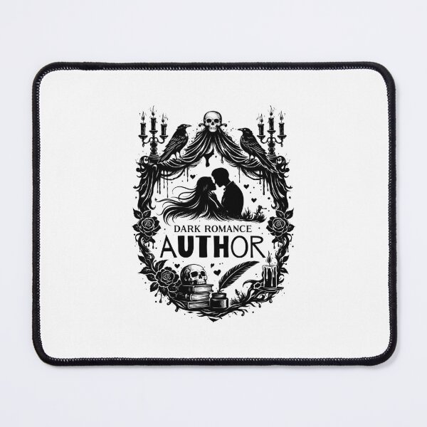 Item preview, Dark Romance Author Gothic Silhouette Writing Motif designed and sold by PKDWriterMerch.