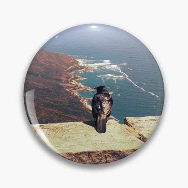 Item preview, Red-winged Starling on Table Mountain designed and sold by HighEntorpyArt.