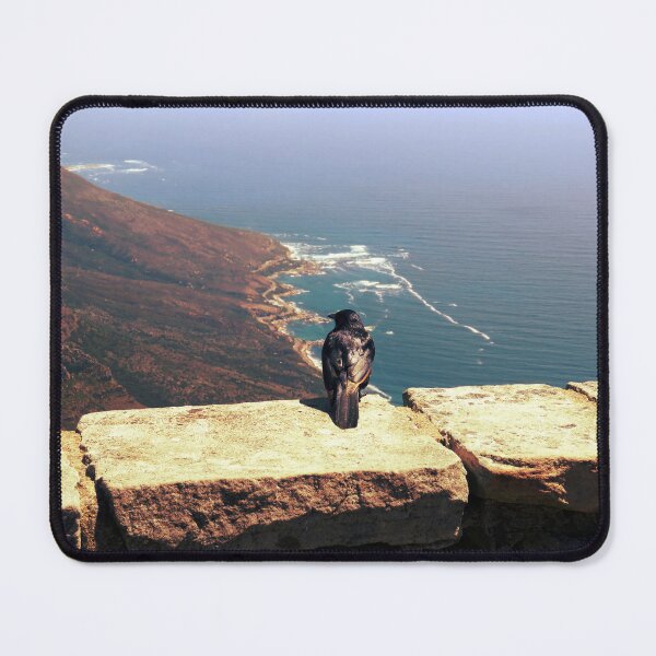 Item preview, Red-winged Starling on Table Mountain designed and sold by HighEntorpyArt.