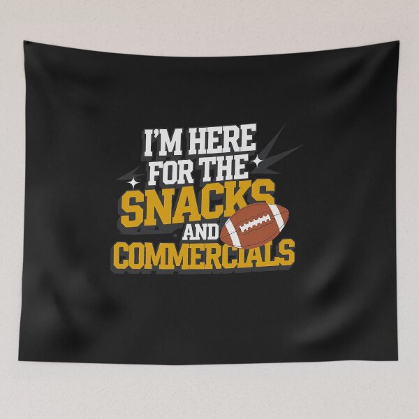 Item preview, Football Snacks & Commericals Kickoff  Mens & Womens  designed and sold by ArleneRowe.
