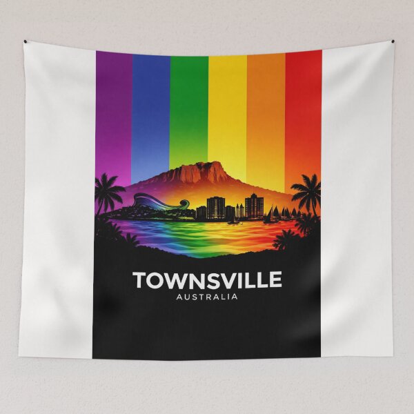 Item preview, Townsville Waterfront with Castle Hill and Cleveland Bay, Queensland Australia designed and sold by Places On Earth.
