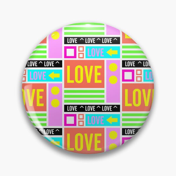 Item preview, Love Retro Pop Art Geometric Pattern designed and sold by Mauswohn.