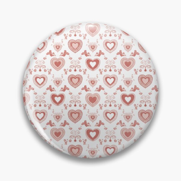 Item preview, Vintage Valentine Heart Pattern with Love Birds designed and sold by FashioonTrends.