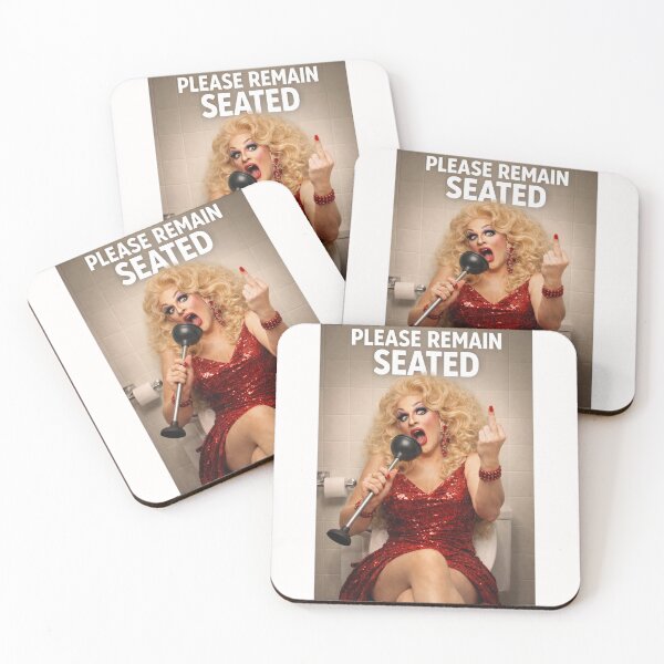 Item preview, Please Remain Seated Drag Performer Bathroom Poster designed and sold by Places On Earth.