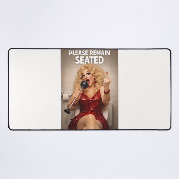 Item preview, Please Remain Seated Drag Performer Bathroom Poster designed and sold by Places On Earth.