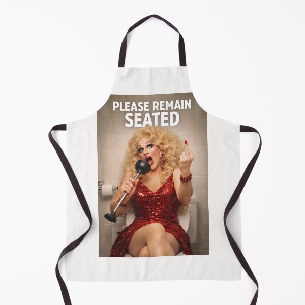 Item preview, Please Remain Seated Drag Performer Bathroom Poster designed and sold by Places On Earth.