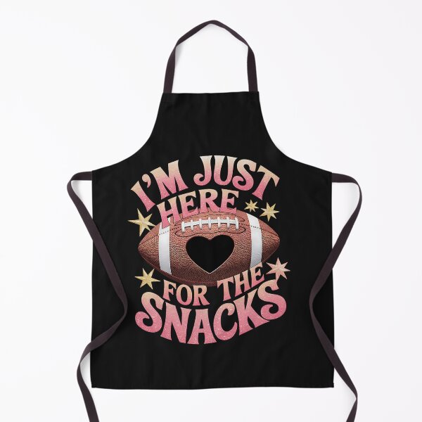 Item preview, Funny Football Shirt Women I'm Just Here for The Snacks designed and sold by ArleneRowe.