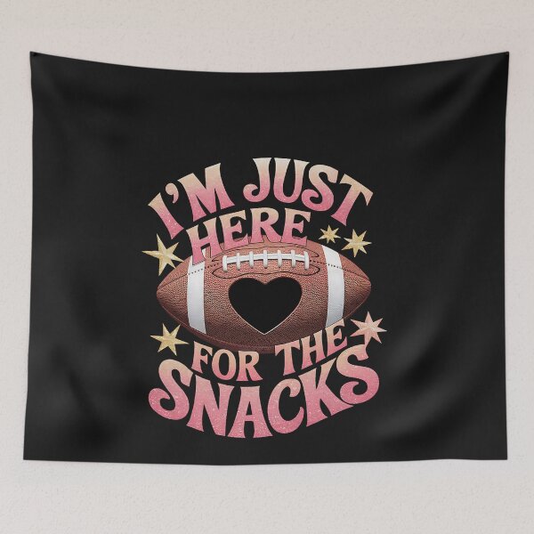 Item preview, Funny Football Shirt Women I'm Just Here for The Snacks  designed and sold by ArleneRowe.