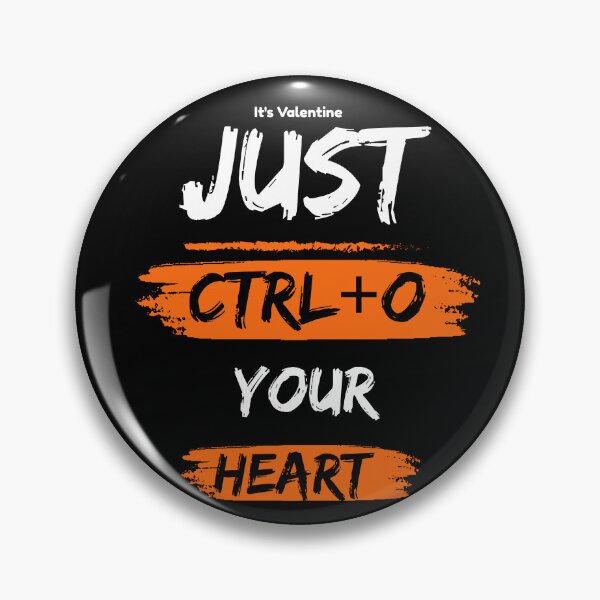 Item preview, It's Valentine Ctrl+O Open Your Heart Keyboard Shortcuts Lovers Design  designed and sold by UC-AbelBooks.