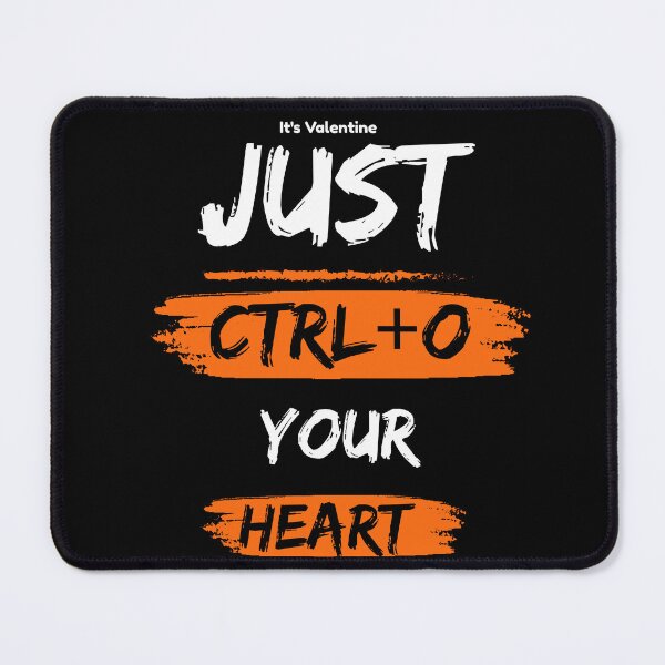 Item preview, It's Valentine Ctrl+O Open Your Heart Keyboard Shortcuts Lovers Design designed and sold by UC-AbelBooks.